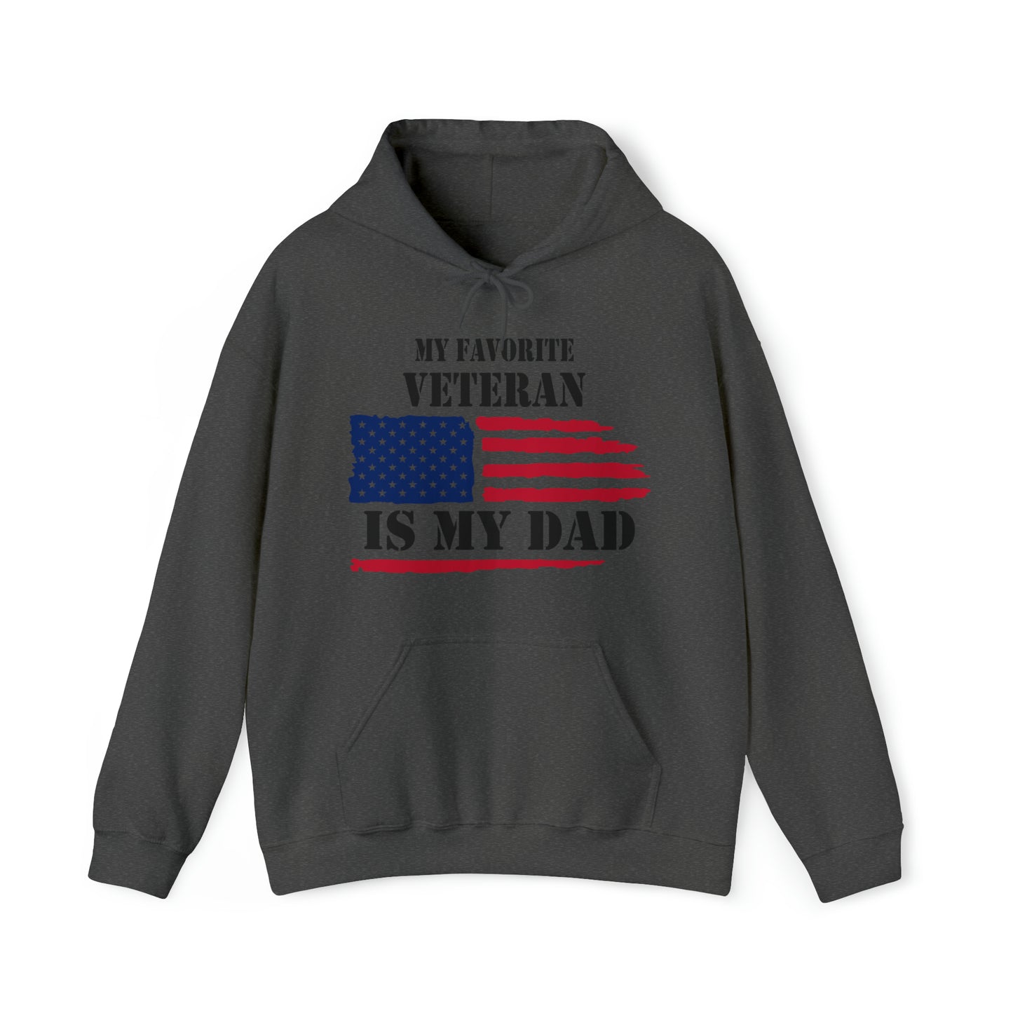 MY FAVORITE VETERAN IS MY DAD - UNISEX HOODIE