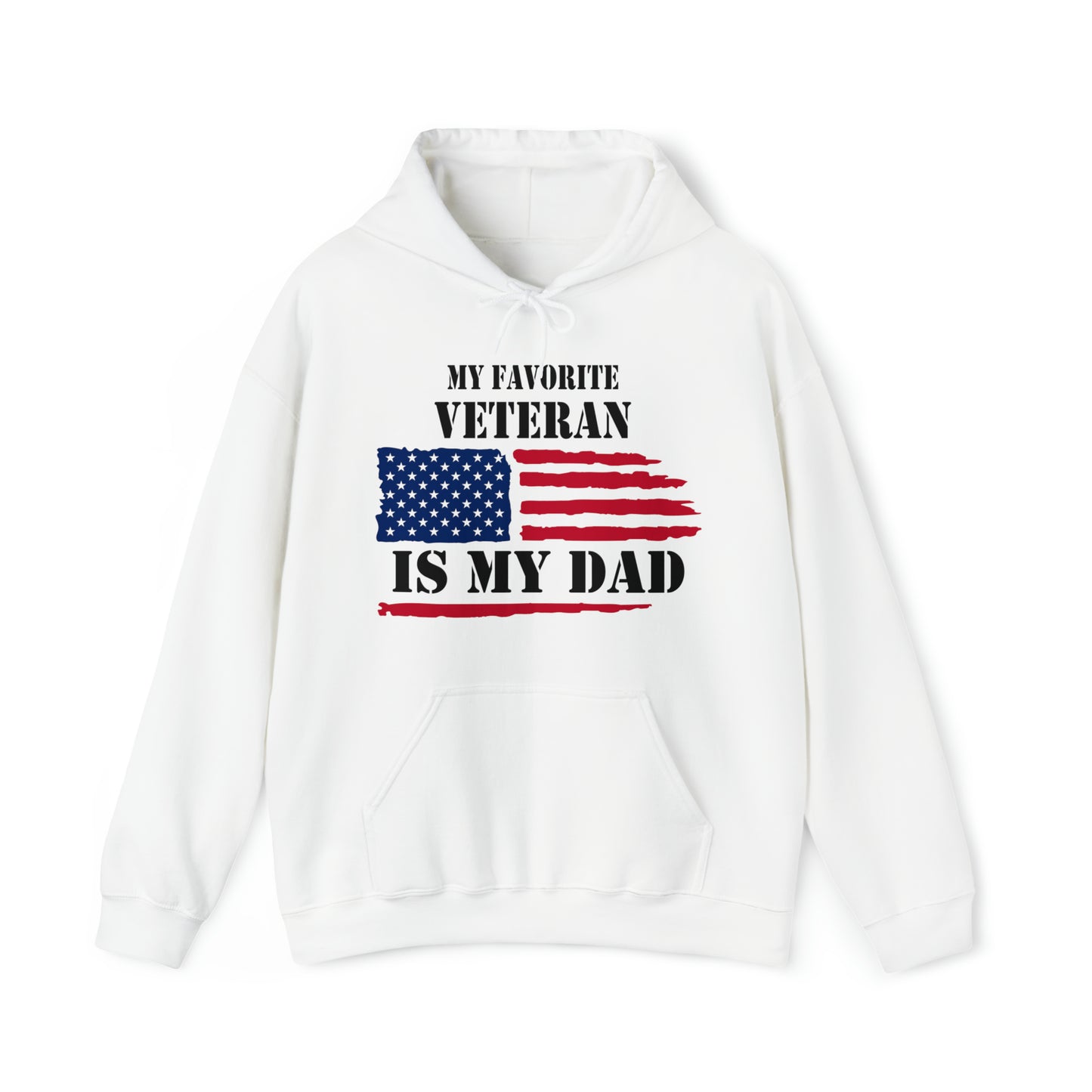 MY FAVORITE VETERAN IS MY DAD - UNISEX HOODIE