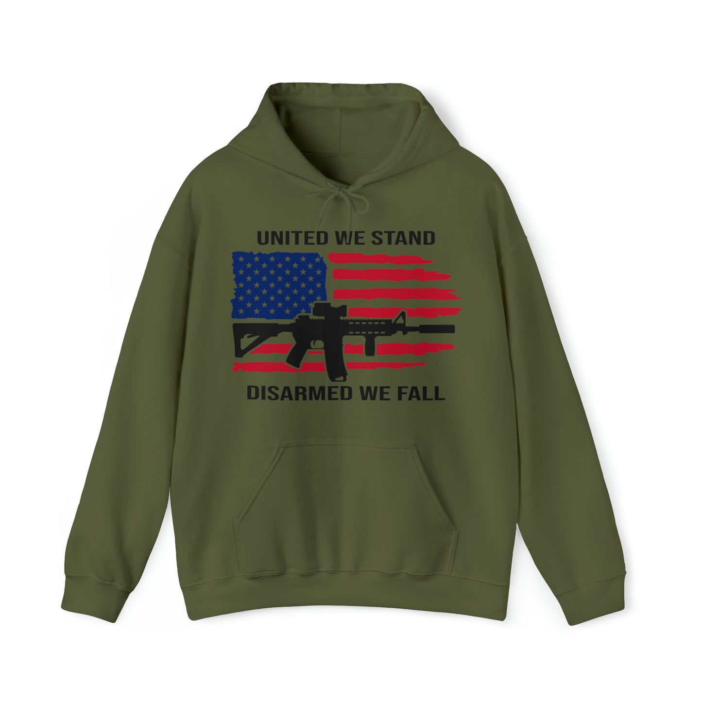 UNITED WE STAND DISARMED WE FALL - UNISEX HOODIE