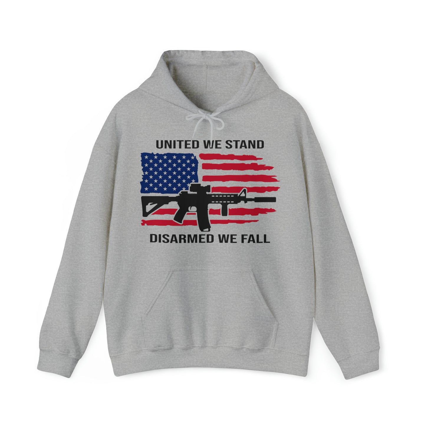 UNITED WE STAND DISARMED WE FALL - UNISEX HOODIE