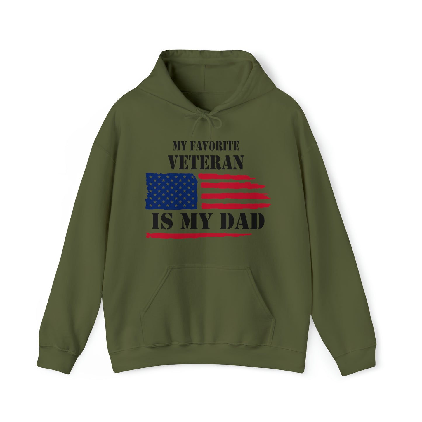 MY FAVORITE VETERAN IS MY DAD - UNISEX HOODIE