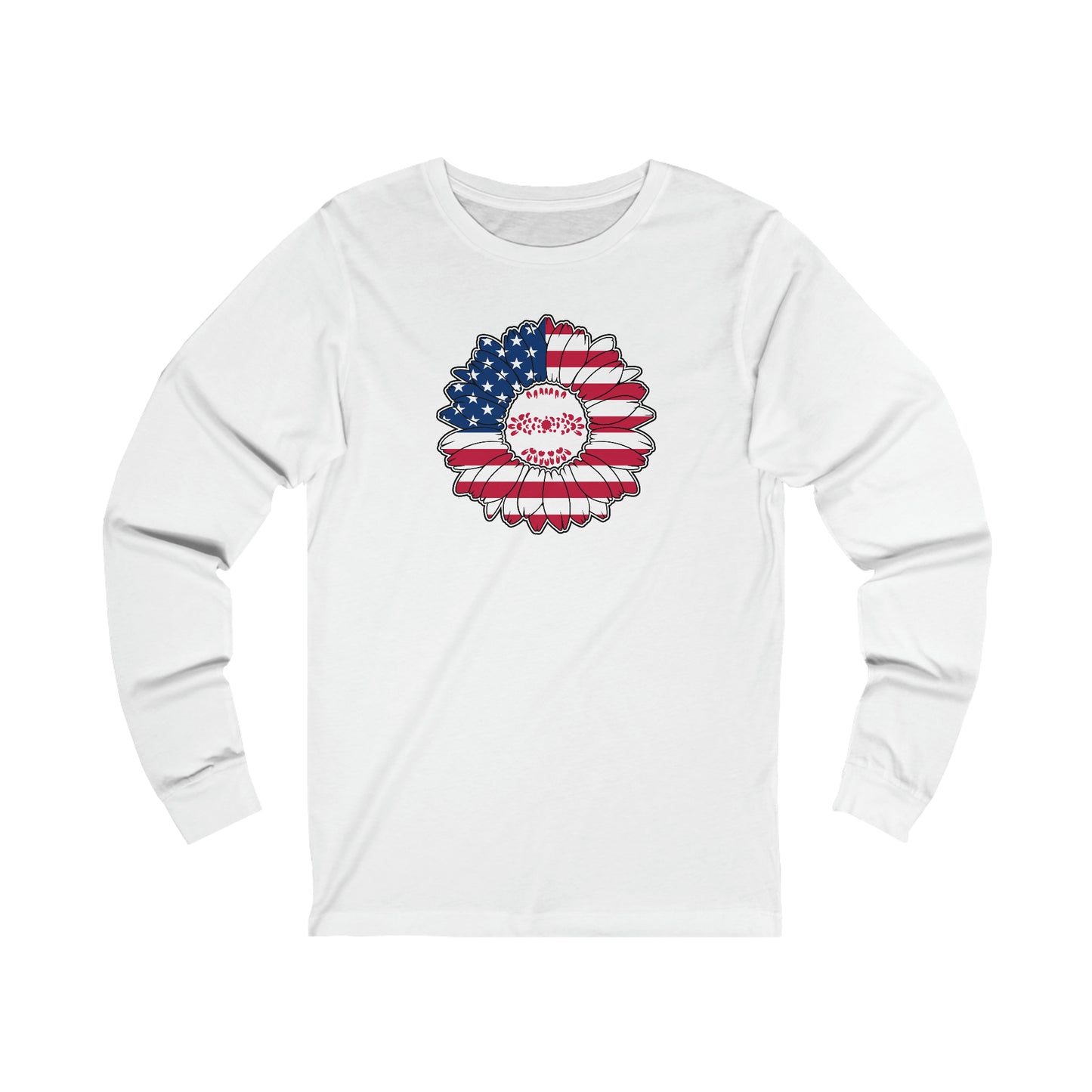 AMERICA FLOWER - UNISEX LONG SLEEVE