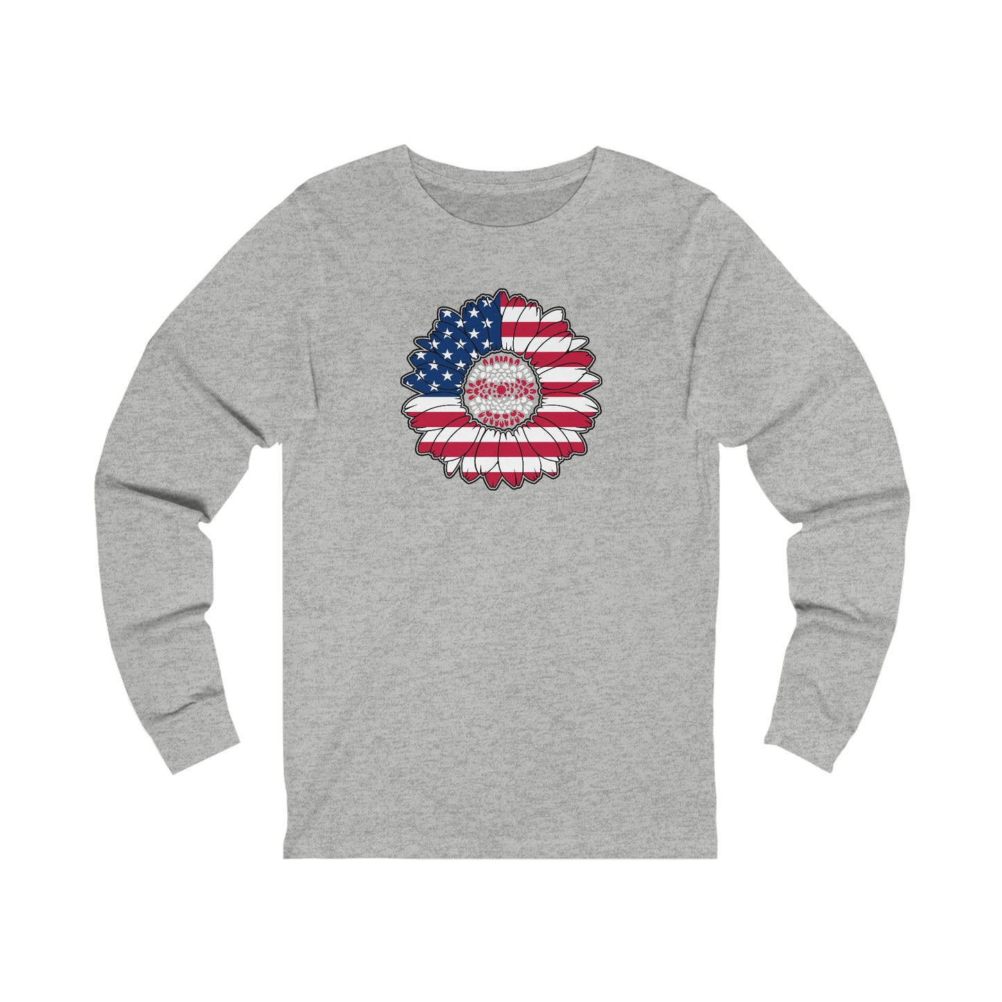 AMERICA FLOWER - UNISEX LONG SLEEVE