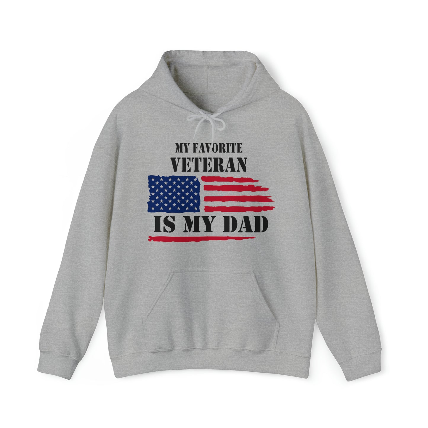 MY FAVORITE VETERAN IS MY DAD - UNISEX HOODIE